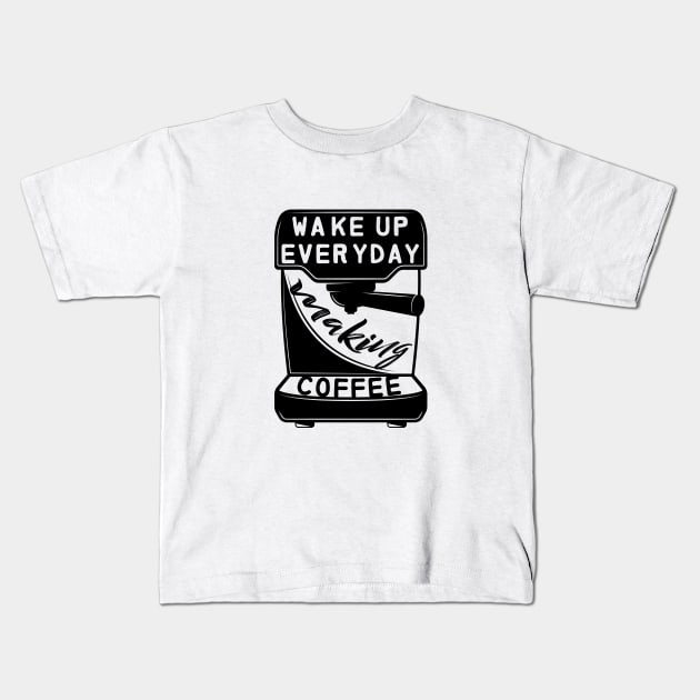 COFFEE MAKER Kids T-Shirt by HAIFAHARIS